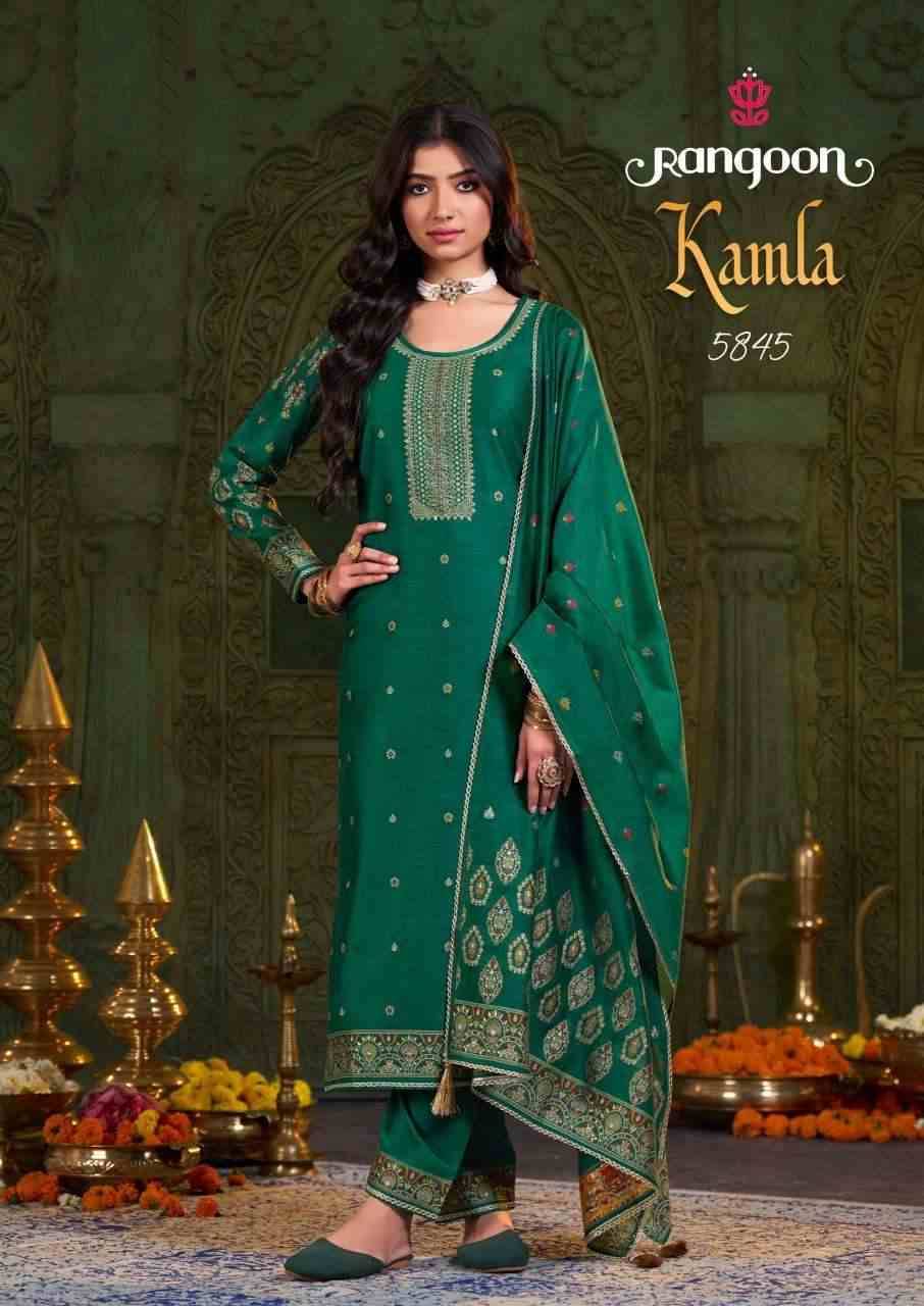 Kamla By Rangoon 5841 To 5846 Series Beautiful Stylish Festive Suits Fancy Colorful Casual Wear & Ethnic Wear & Ready To Wear Jacquard Dresses At Wholesale Price