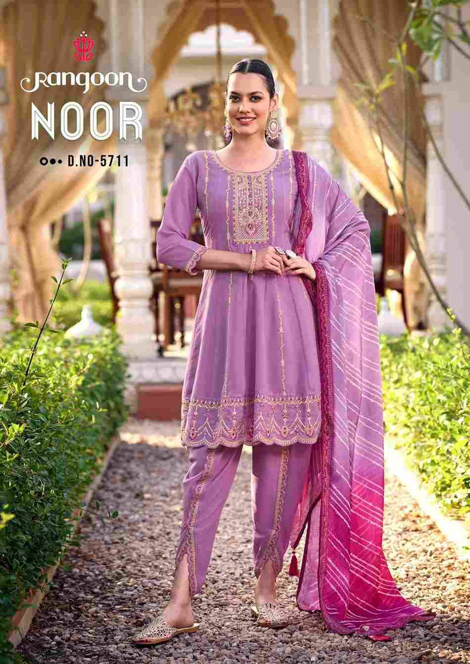 Noor By Rangoon 5711 To 5714 Series Beautiful Stylish Festive Suits Fancy Colorful Casual Wear & Ethnic Wear & Ready To Wear Georgette Dresses At Wholesale Price