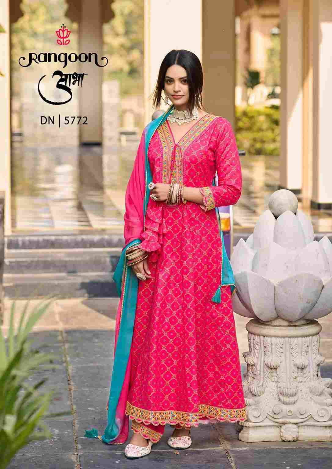Aabha By Rangoon 5771 To 5776 Series Beautiful Stylish Anarkali Suits Fancy Colorful Casual Wear & Ethnic Wear & Ready To Wear Pure Cotton Print Dresses At Wholesale Price