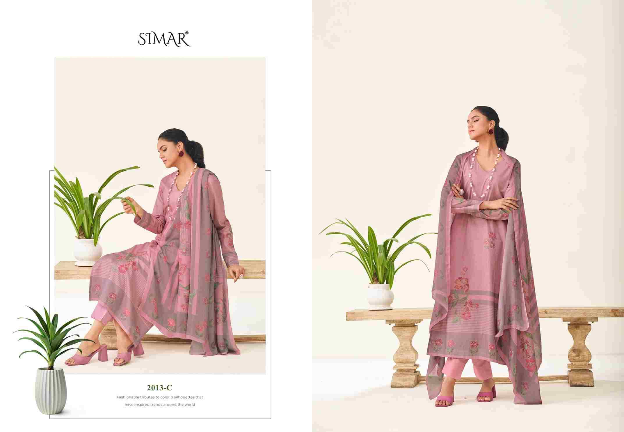 Madhavi By Simar 2013-A To 2013-D Series Beautiful Festive Suits Stylish Fancy Colorful Casual Wear & Ethnic Wear Pure Lawn Cotton Dresses At Wholesale Price