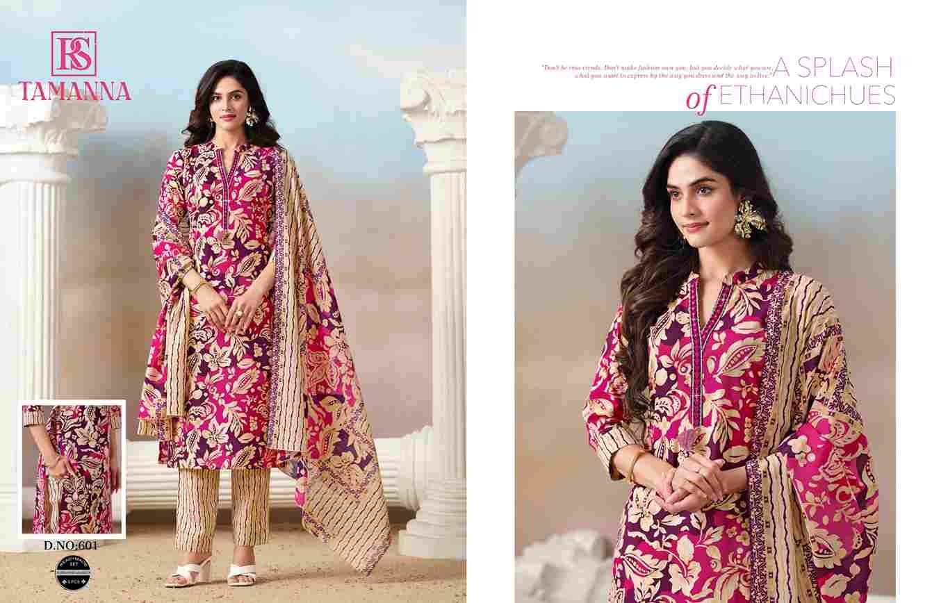 Tamanna By Rangi Sangi 601 To 606 Series Beautiful Festive Suits Stylish Fancy Colorful Casual Wear & Ethnic Wear Pure Cotton Dresses At Wholesale Price