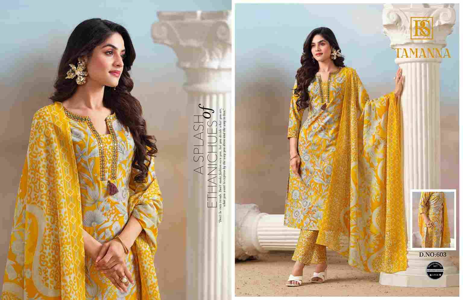 Tamanna By Rangi Sangi 601 To 606 Series Beautiful Festive Suits Stylish Fancy Colorful Casual Wear & Ethnic Wear Pure Cotton Dresses At Wholesale Price