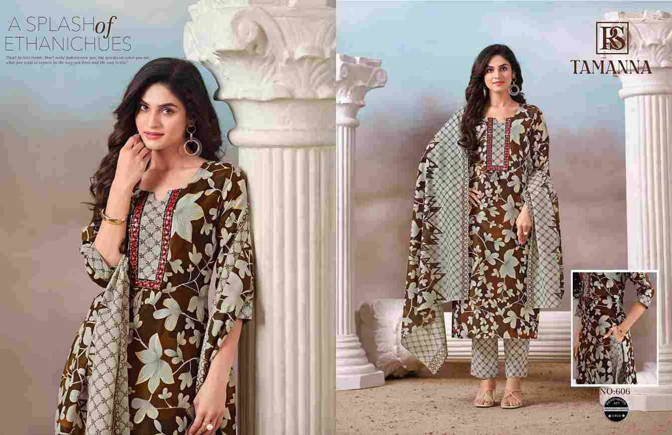Tamanna By Rangi Sangi 601 To 606 Series Beautiful Festive Suits Stylish Fancy Colorful Casual Wear & Ethnic Wear Pure Cotton Dresses At Wholesale Price
