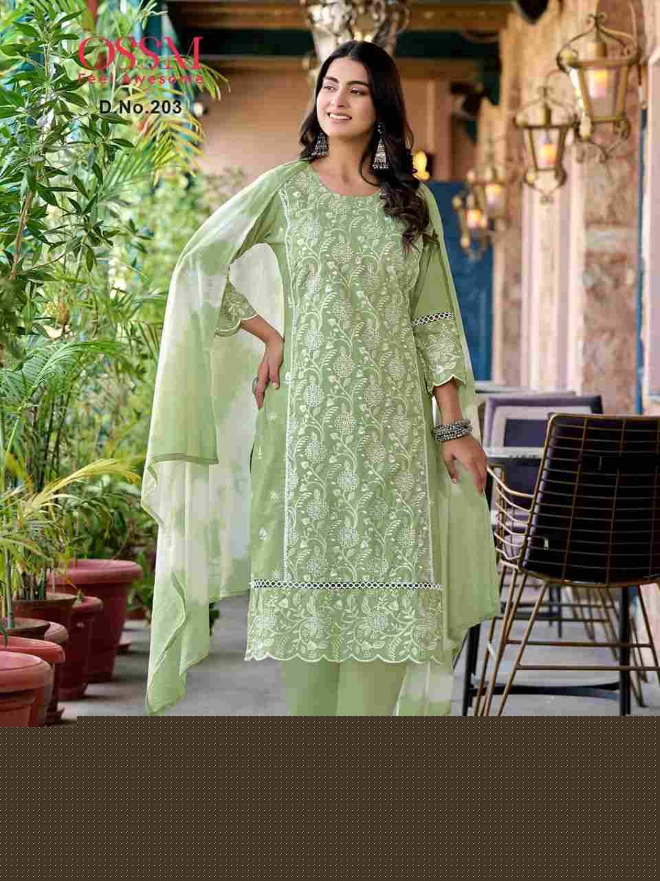 Summer Style Vol-2 By Ossm 201 To 206 Series Beautiful Festive Suits Stylish Fancy Colorful Casual Wear & Ethnic Wear Pure Cotton Dresses At Wholesale Price