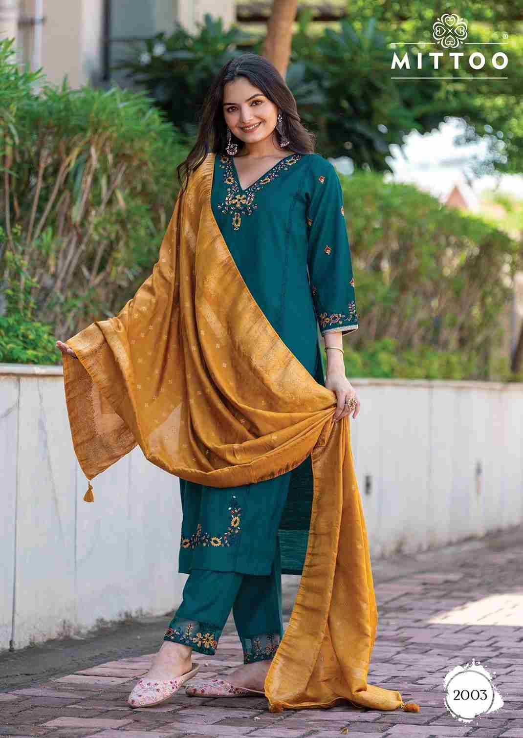 Anaara By Mittoo 2001 To 2004 Series Beautiful Festive Suits Colorful Stylish Fancy Casual Wear & Ethnic Wear Modal Slub Dresses At Wholesale Price