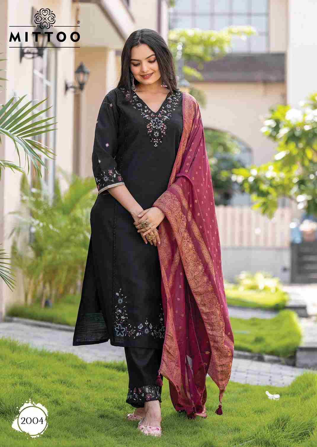 Anaara By Mittoo 2001 To 2004 Series Beautiful Festive Suits Colorful Stylish Fancy Casual Wear & Ethnic Wear Modal Slub Dresses At Wholesale Price