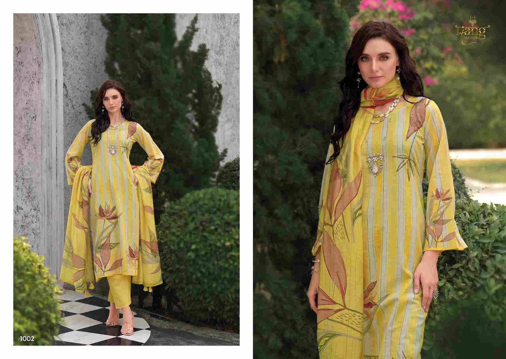 Alvina By Rang Fashion 1001 To 1004 Series Festive Suits Beautiful Fancy Colorful Stylish Party Wear & Occasional Wear Viscose Linen Dresses At Wholesale Price