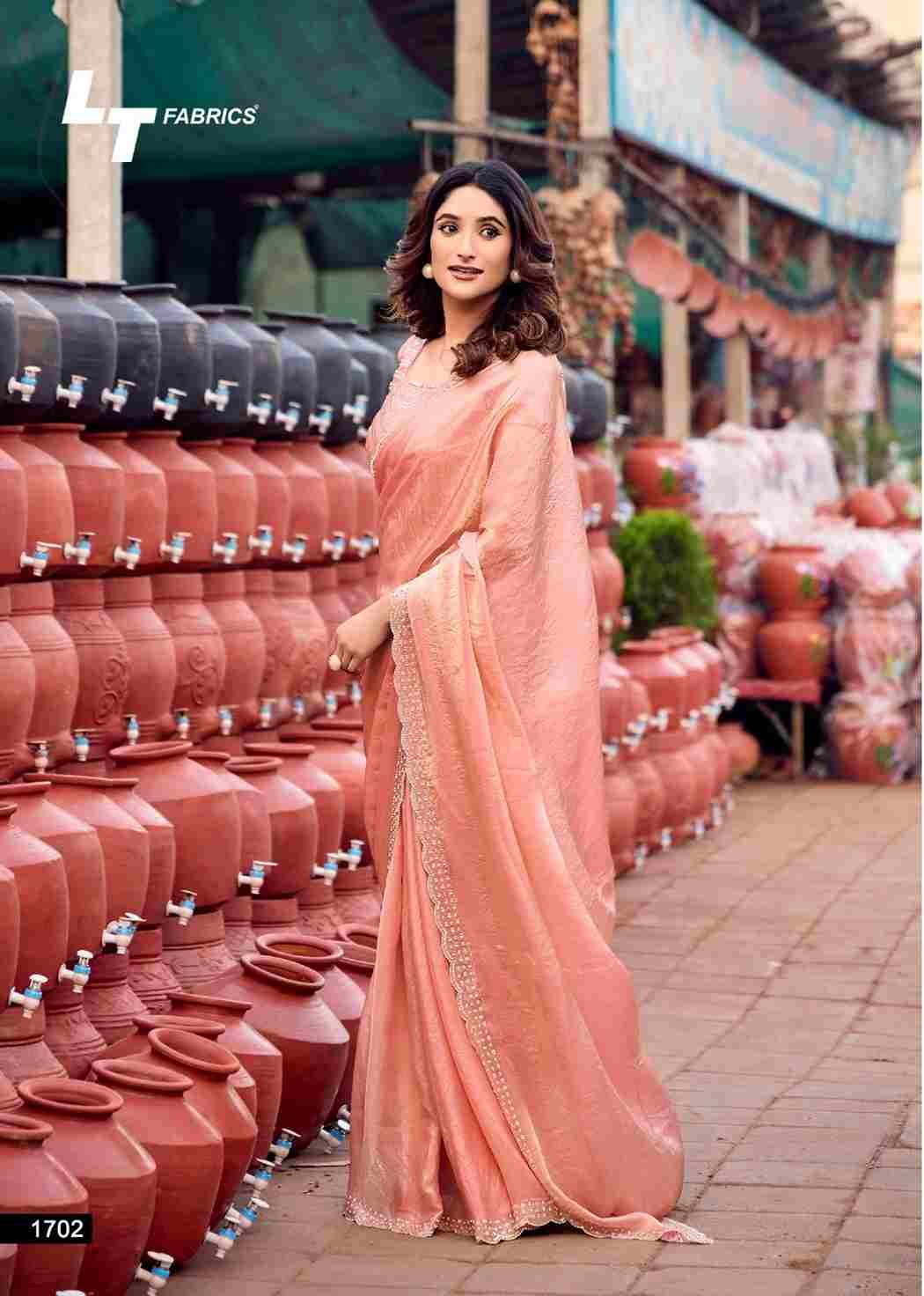 Silver Stone Vol-17 By LT Fabrics 1701 To 1706 Series Indian Traditional Wear Collection Beautiful Stylish Fancy Colorful Party Wear & Occasional Wear Nylon Satin Sarees At Wholesale Price