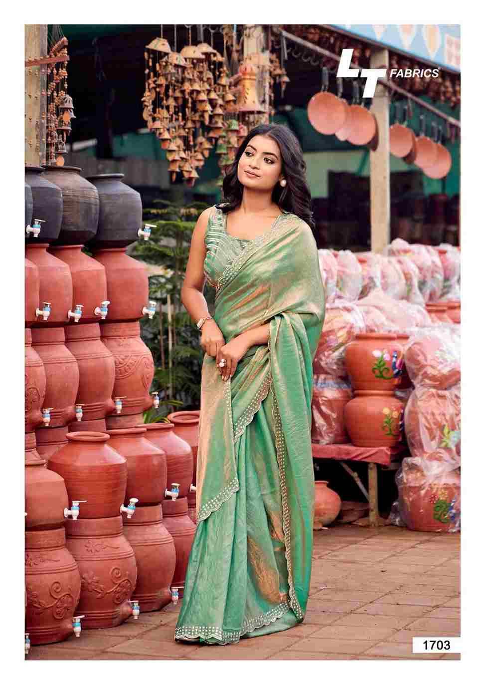Silver Stone Vol-17 By LT Fabrics 1701 To 1706 Series Indian Traditional Wear Collection Beautiful Stylish Fancy Colorful Party Wear & Occasional Wear Nylon Satin Sarees At Wholesale Price