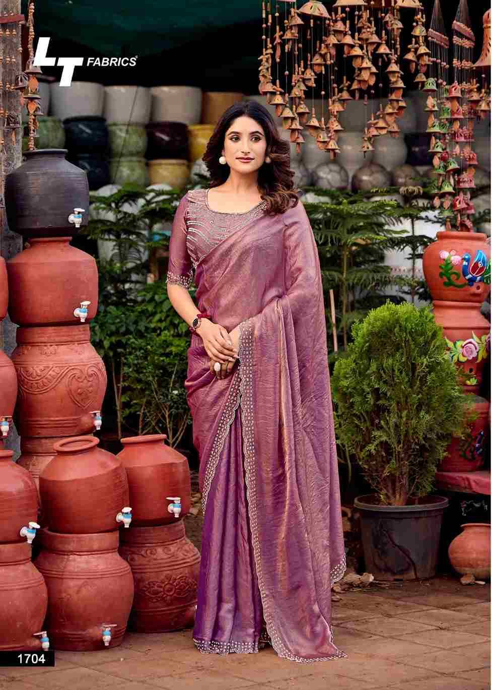 Silver Stone Vol-17 By LT Fabrics 1701 To 1706 Series Indian Traditional Wear Collection Beautiful Stylish Fancy Colorful Party Wear & Occasional Wear Nylon Satin Sarees At Wholesale Price