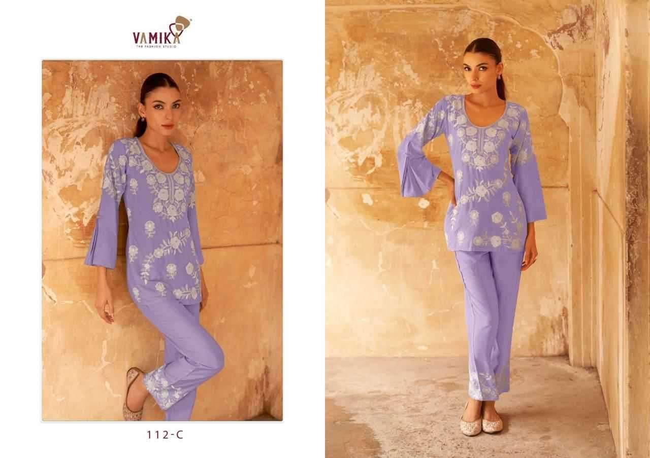 Veronica Vol-3 By Vamika 112-A To 112-E Series Designer Stylish Fancy Colorful Beautiful Casual Wear & Ethnic Wear Heavy Rayon Kurtis At Wholesale Price