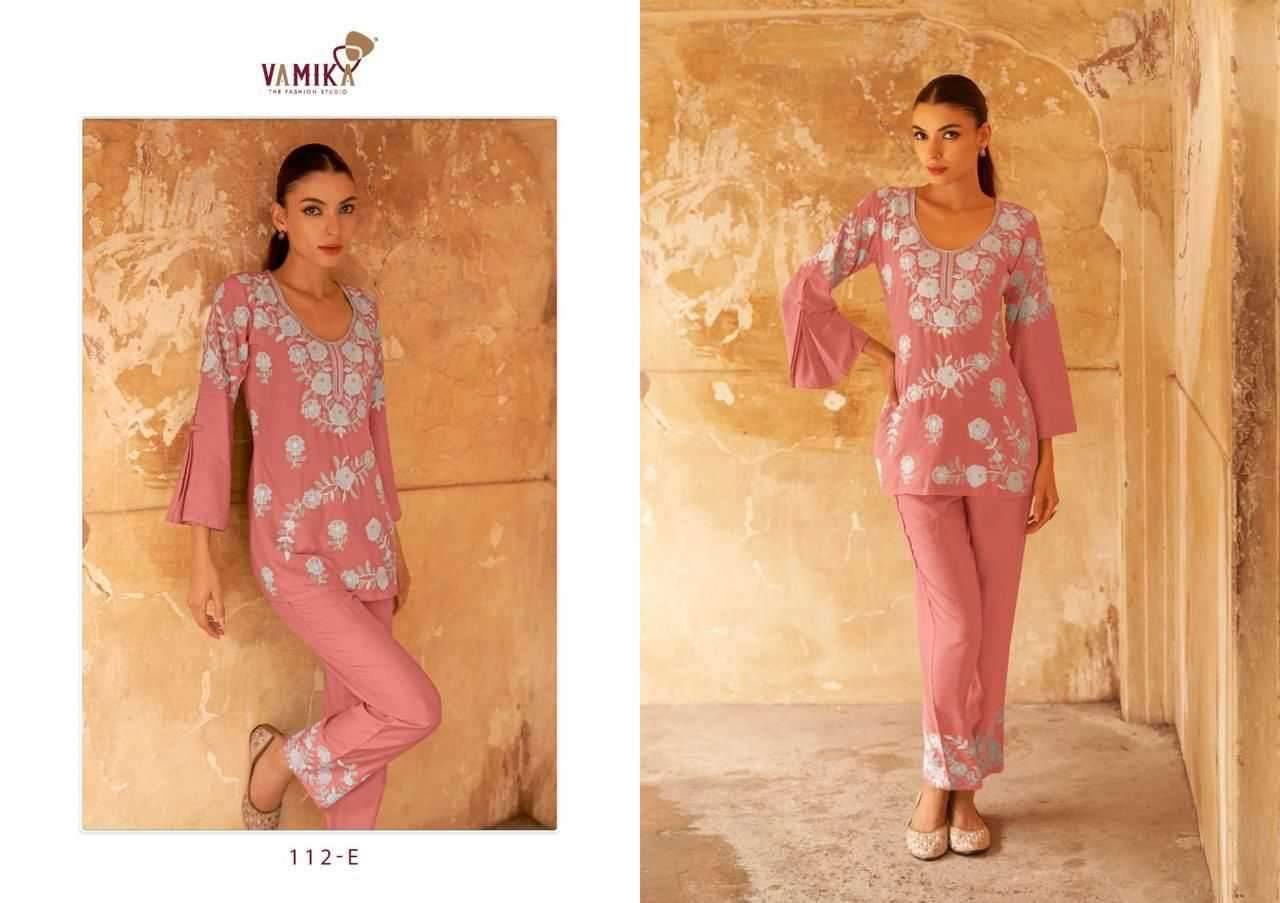 Veronica Vol-3 By Vamika 112-A To 112-E Series Designer Stylish Fancy Colorful Beautiful Casual Wear & Ethnic Wear Heavy Rayon Kurtis At Wholesale Price