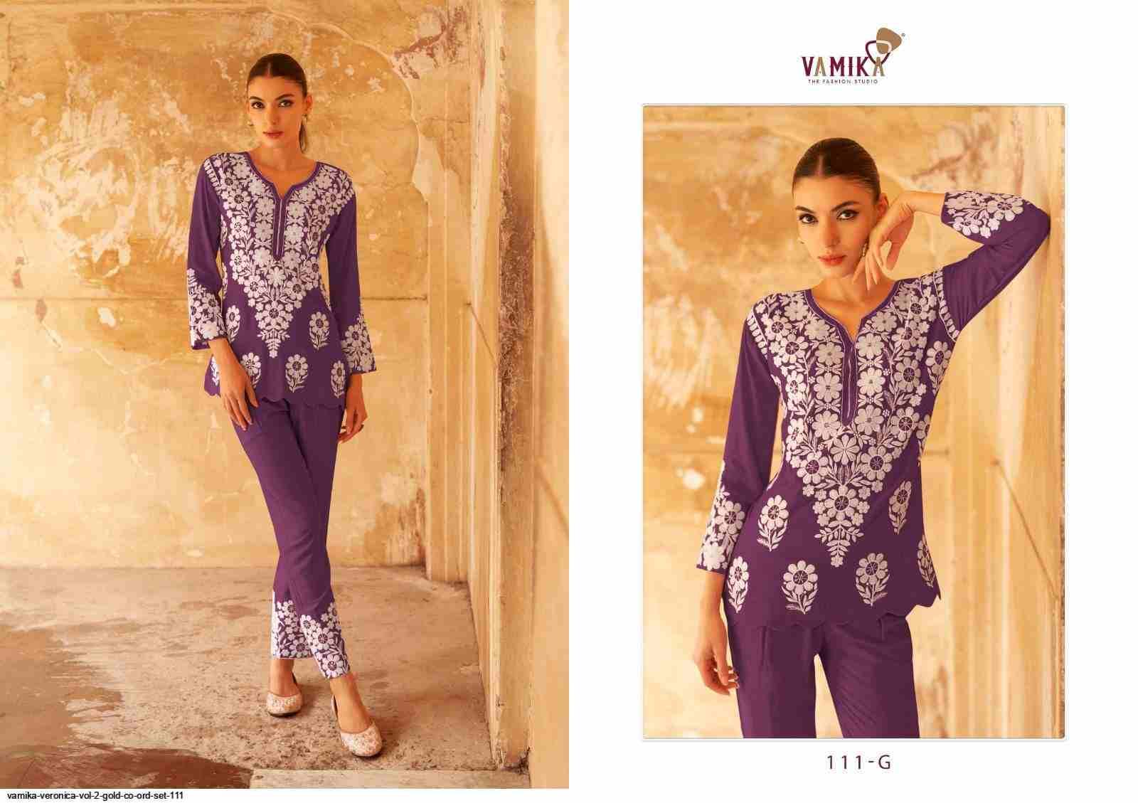 Veronica Vol-2 Gold By Vamika 111-F to 111-J Series Designer Stylish Fancy Colorful Beautiful Casual Wear & Ethnic Wear Heavy Rayon Kurtis At Wholesale Price