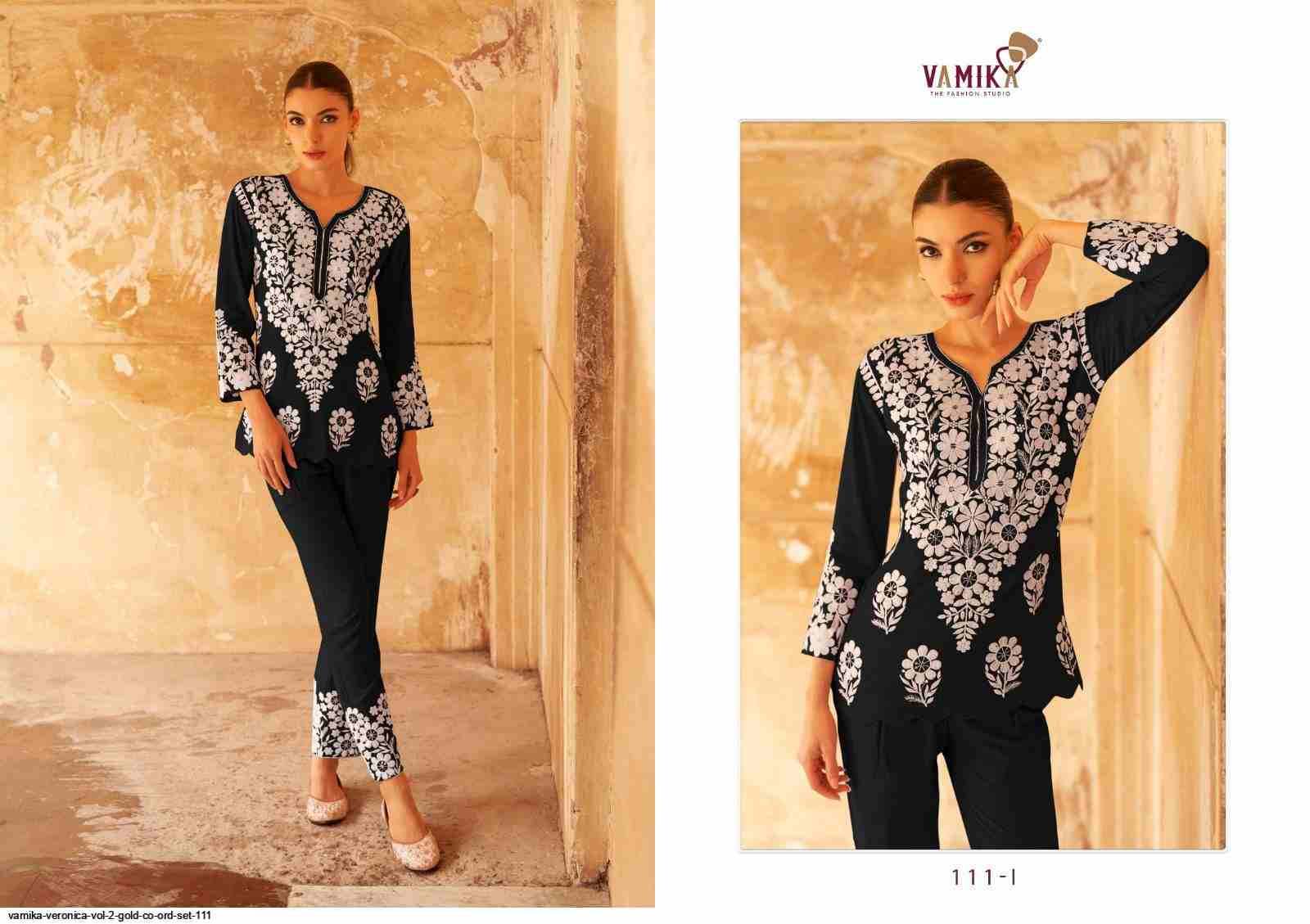 Veronica Vol-2 Gold By Vamika 111-F to 111-J Series Designer Stylish Fancy Colorful Beautiful Casual Wear & Ethnic Wear Heavy Rayon Kurtis At Wholesale Price