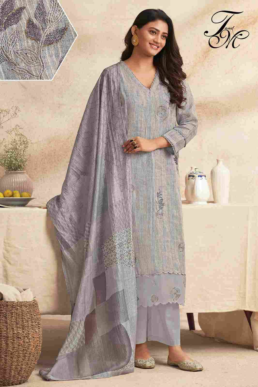 Nirjhari By T And M Designer Studio Beautiful Festive Suits Colorful Stylish Fancy Casual Wear & Ethnic Wear Pure Linen Dresses At Wholesale Price