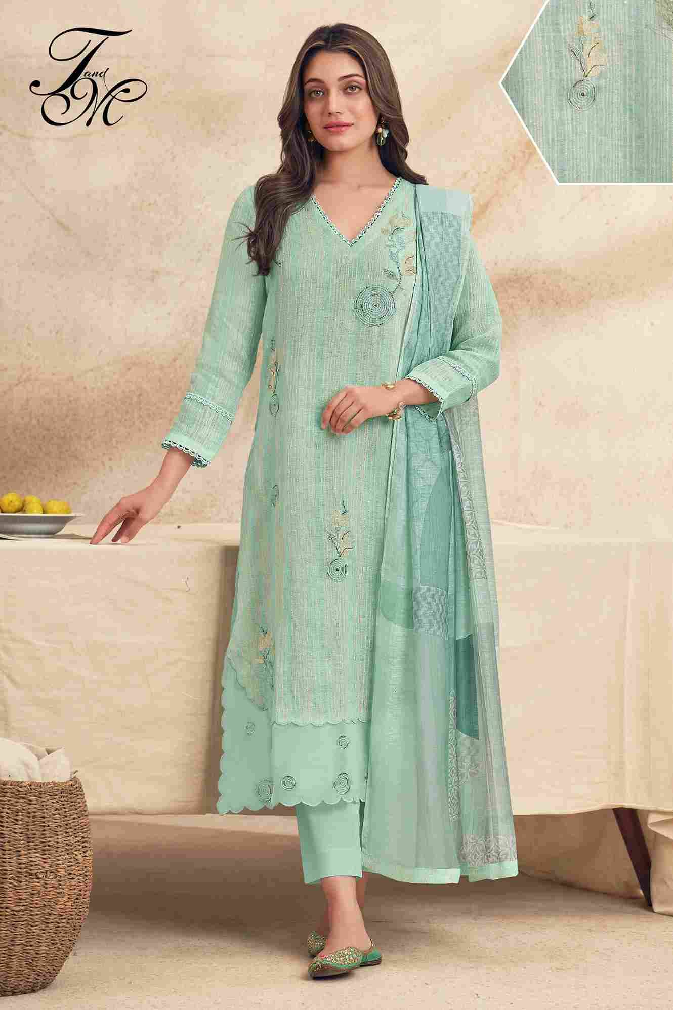 Nirjhari By T And M Designer Studio Beautiful Festive Suits Colorful Stylish Fancy Casual Wear & Ethnic Wear Pure Linen Dresses At Wholesale Price
