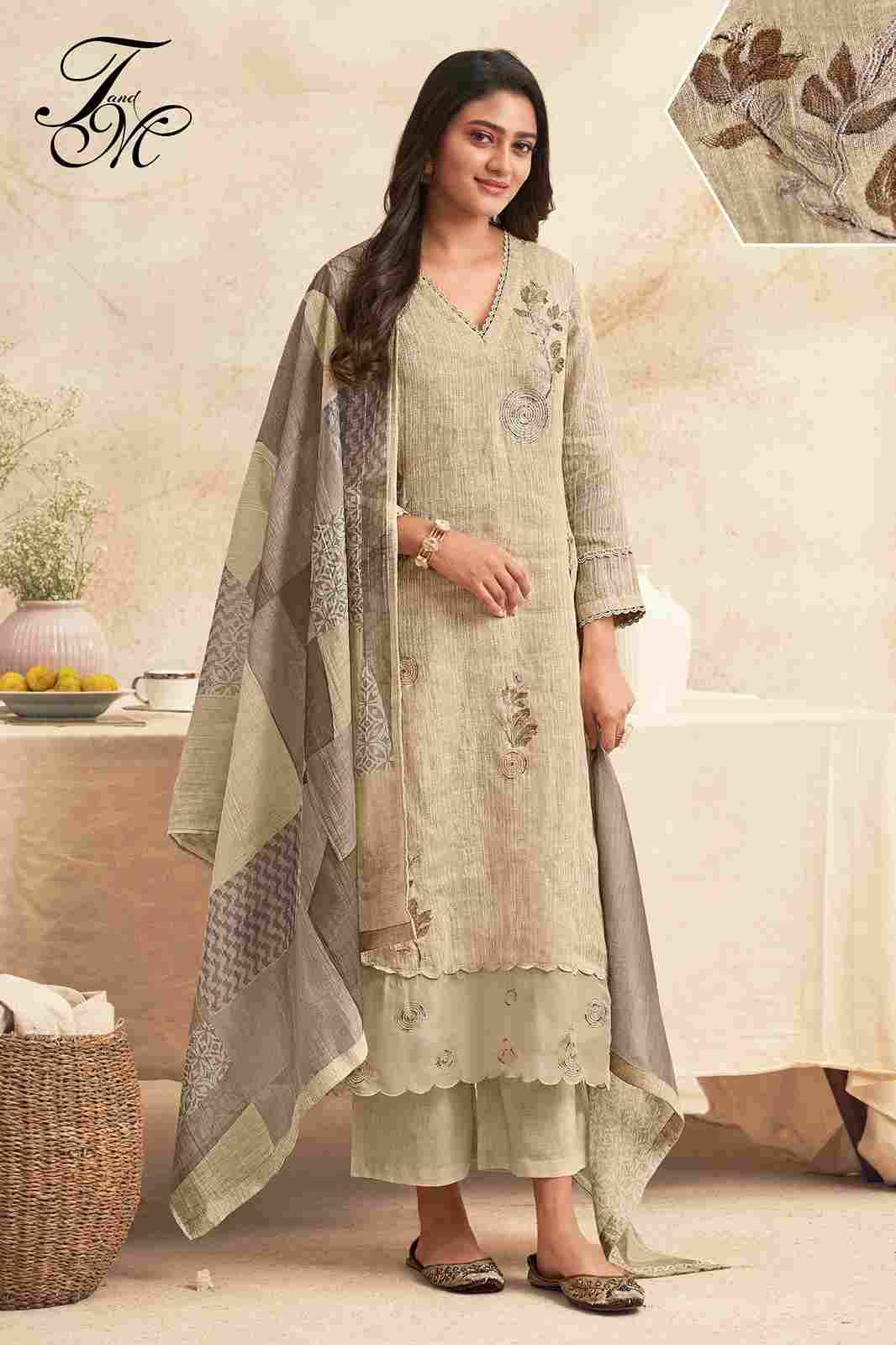 Nirjhari By T And M Designer Studio Beautiful Festive Suits Colorful Stylish Fancy Casual Wear & Ethnic Wear Pure Linen Dresses At Wholesale Price