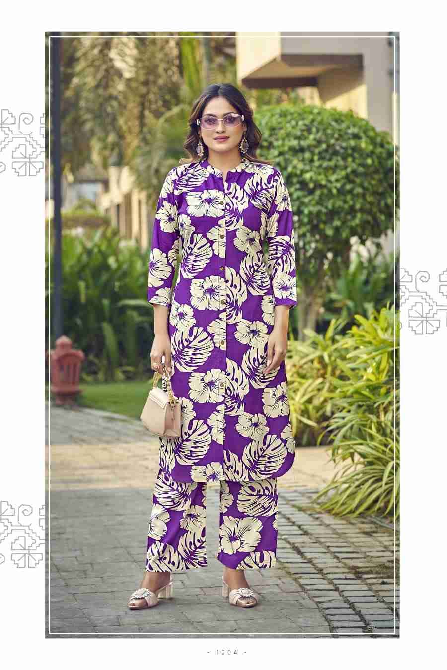 Cindrella Vol-4 By Tips And Tops 1001 To 1006 Series Designer Stylish Fancy Colorful Beautiful Party Wear & Ethnic Wear Collection Heavy Rayon Print Co-Ord At Wholesale Price