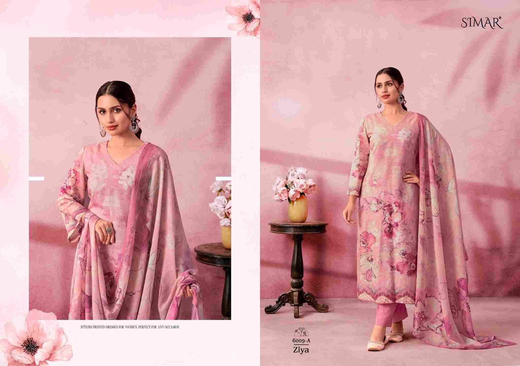 Ziya By Simar 6009-A To 6009-D Series Beautiful Festive Suits Stylish Fancy Colorful Casual Wear & Ethnic Wear Pure Linen Cotton Dresses At Wholesale Price