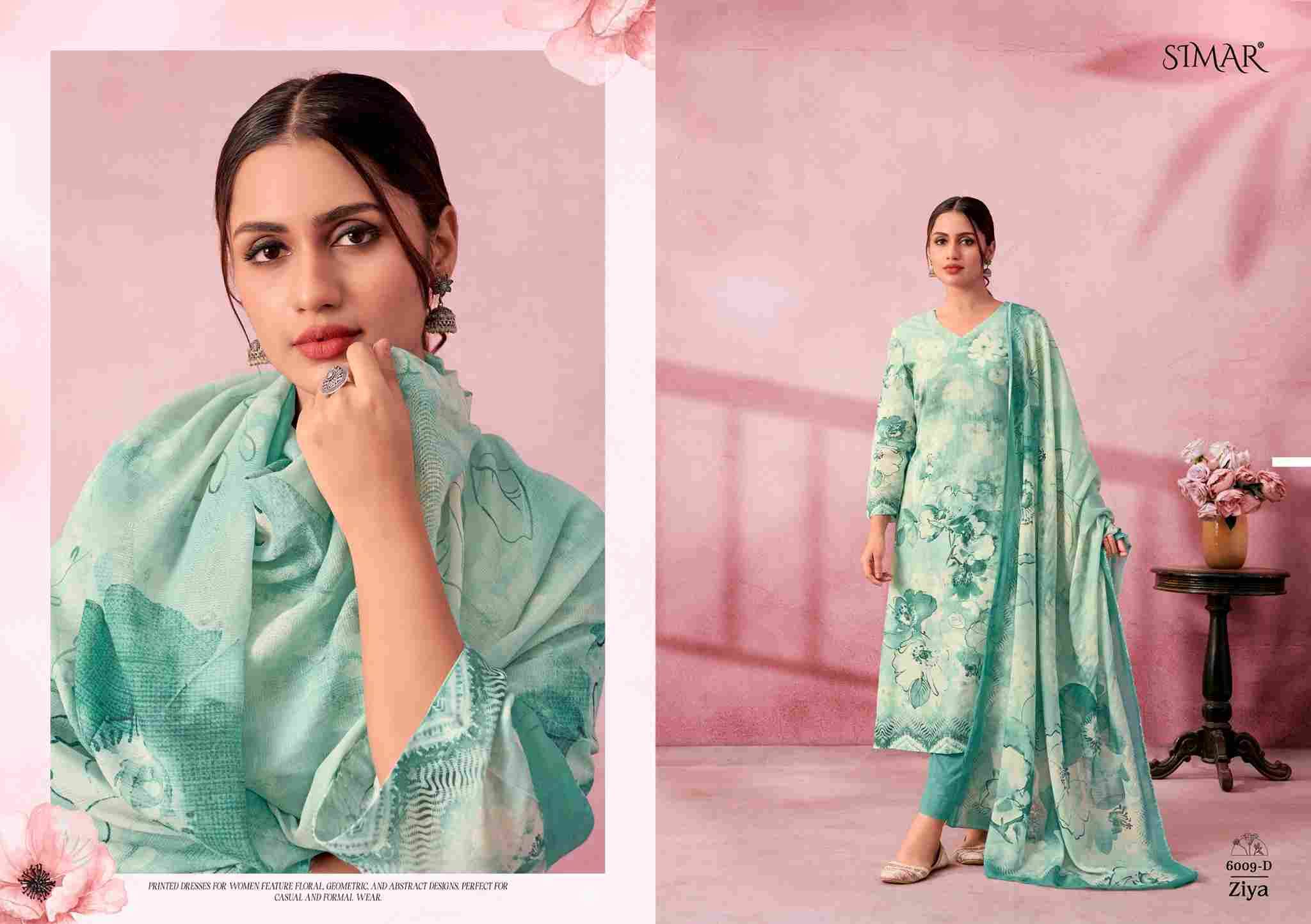 Ziya By Simar 6009-A To 6009-D Series Beautiful Festive Suits Stylish Fancy Colorful Casual Wear & Ethnic Wear Pure Linen Cotton Dresses At Wholesale Price