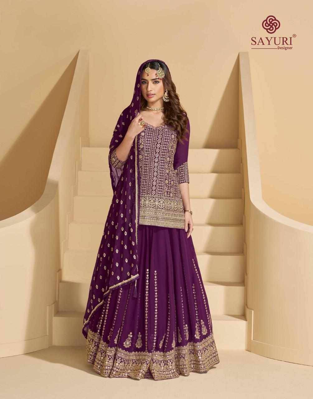Madhubala By Sayuri 5800 To 5802 Series Designer Festive Suits Collection Beautiful Stylish Fancy Colorful Party Wear & Occasional Wear Georgette Dresses At Wholesale Price