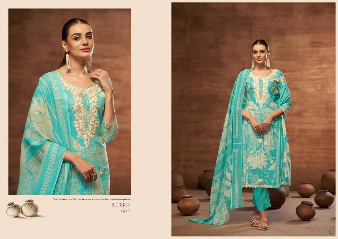 Surbhi By Sargam Prints 2645-A To 2645-D Series Beautiful Festive Suits Colorful Stylish Fancy Casual Wear & Ethnic Wear Pure Cambric Dresses At Wholesale Price