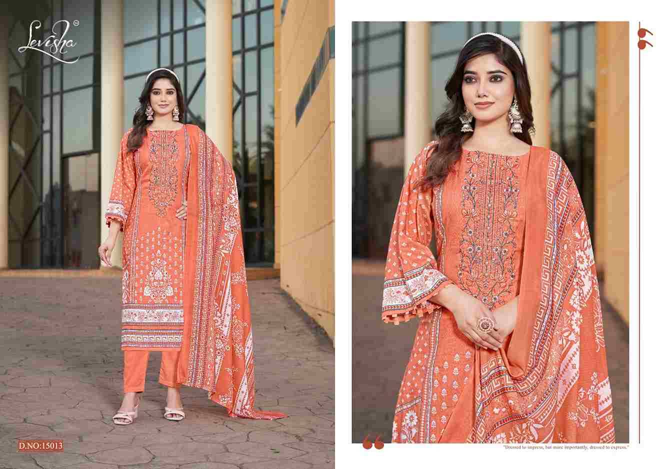 Naira Nx Vol-15 By Levisha 15013 To 15018 Series Beautiful Festive Suits Stylish Fancy Colorful Casual Wear & Ethnic Wear Cambric Lawn Cotton Dresses At Wholesale Price