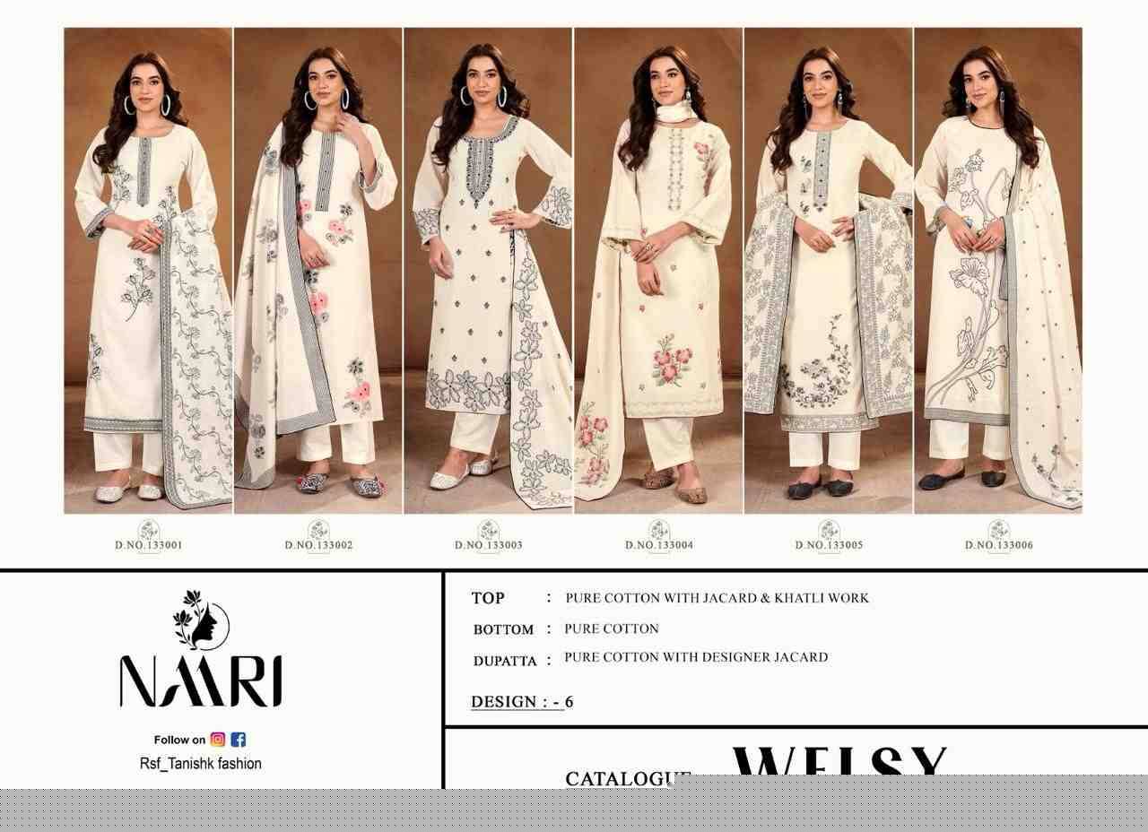 Welsy By Naari 133001 To 133006 Series Beautiful Stylish Festive Suits Fancy Colorful Casual Wear & Ethnic Wear & Ready To Wear Pure Cotton Dresses At Wholesale Price