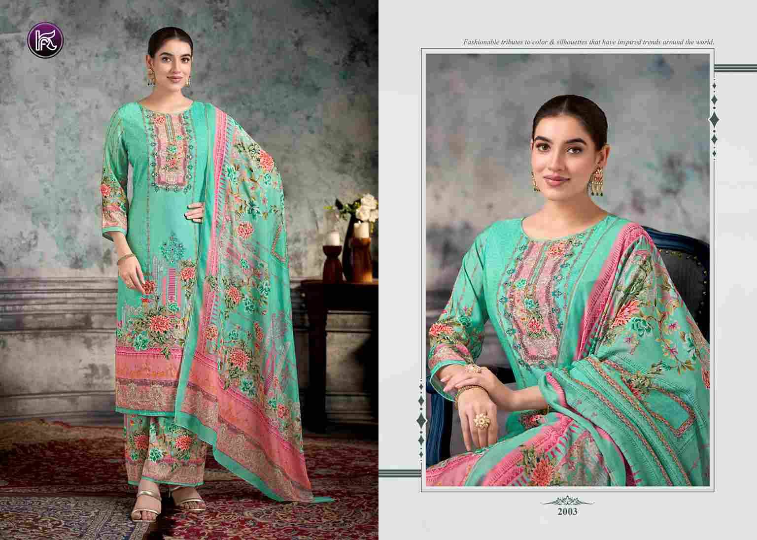 Malika Vol-2 By Kala Fashion 2001 To 2004 Series Beautiful Festive Suits Colorful Stylish Fancy Casual Wear & Ethnic Wear Pure Muslin With Work Dresses At Wholesale Price