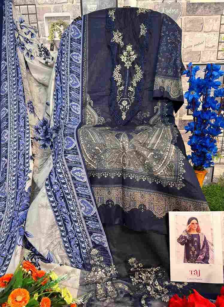 Taj 495 Series By Taj Creation 495 To 496 Series Beautiful Pakistani Suits Colorful Stylish Fancy Casual Wear & Ethnic Wear Pure Cotton With Embroidered Dresses At Wholesale Price