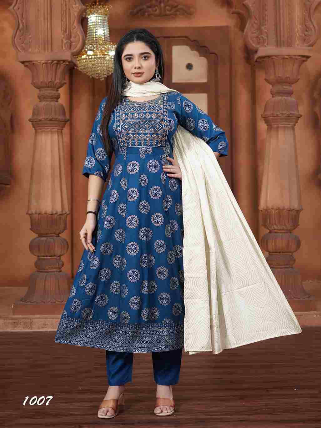 Akira Plus Vol-3 By Padmavati Textiles 1001 To 1008 Series Beautiful Festive Suits Colorful Stylish Fancy Casual Wear & Ethnic Wear Rayon Foil Dresses At Wholesale Price