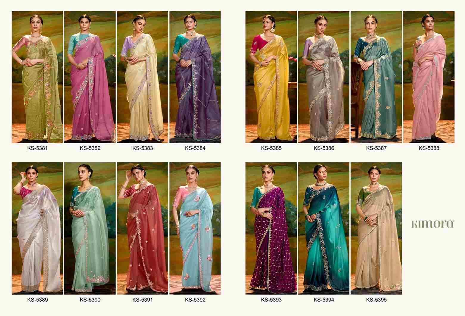 Kajal Vol-16 By Kimora Fashion 5381 To 5395 Series Indian Traditional Wear Collection Beautiful Stylish Fancy Colorful Party Wear & Occasional Wear Fancy Sarees At Wholesale Price
