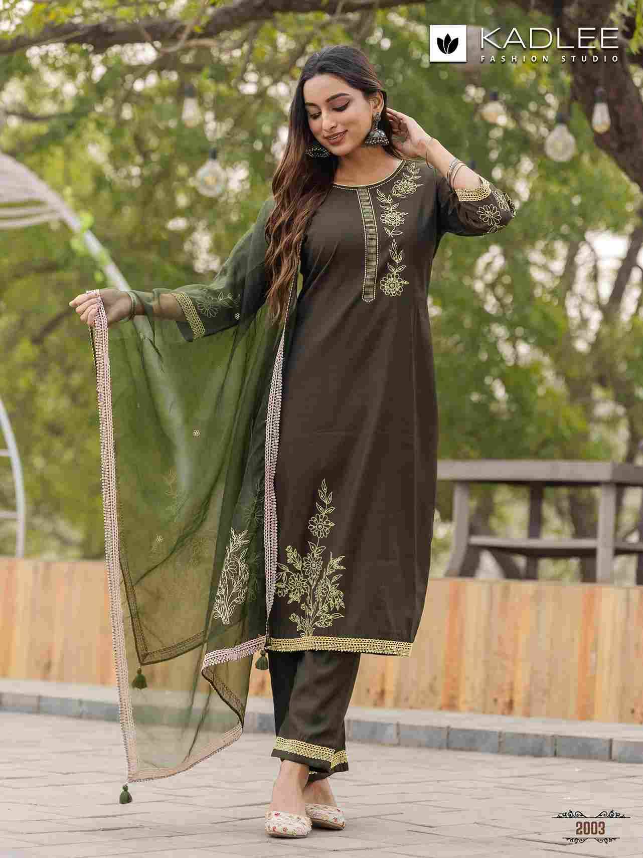 Karwaa By Kadlee 2001 To 2004 Series Beautiful Festive Suits Colorful Stylish Fancy Casual Wear & Ethnic Wear Viscose Print Dresses At Wholesale Price