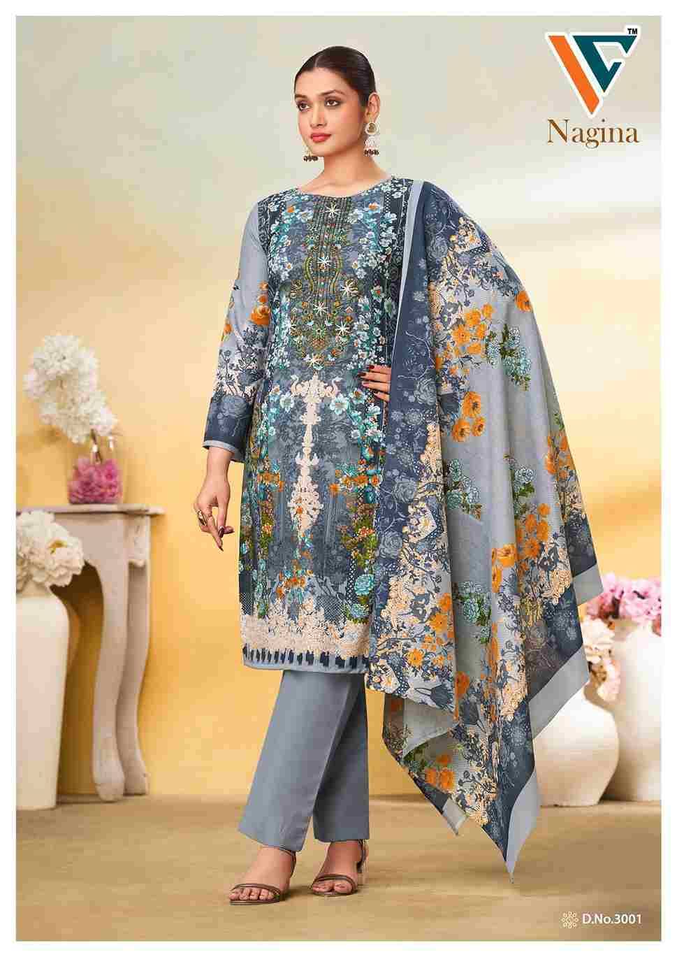 Nagina Vol-3 By Vandana Creation 3001 To 3008 Series Beautiful Festive Suits Stylish Fancy Colorful Casual Wear & Ethnic Wear Cotton Print Dresses At Wholesale Price