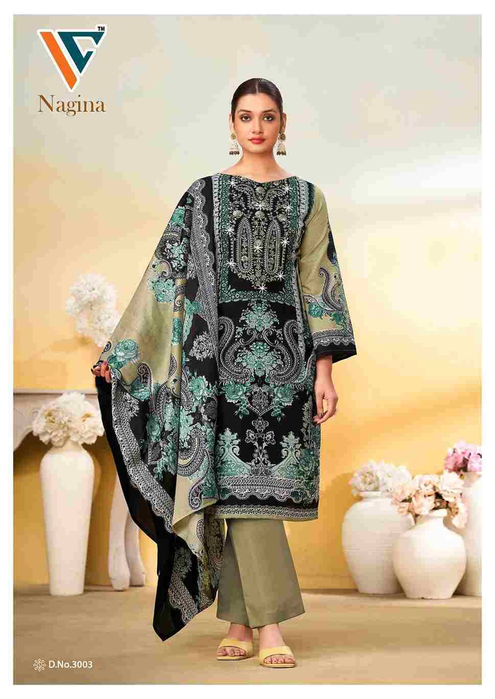 Nagina Vol-3 By Vandana Creation 3001 To 3008 Series Beautiful Festive Suits Stylish Fancy Colorful Casual Wear & Ethnic Wear Cotton Print Dresses At Wholesale Price
