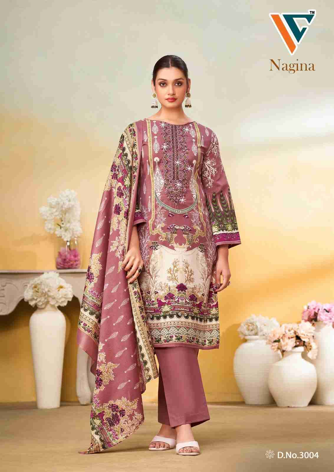 Nagina Vol-3 By Vandana Creation 3001 To 3008 Series Beautiful Festive Suits Stylish Fancy Colorful Casual Wear & Ethnic Wear Cotton Print Dresses At Wholesale Price