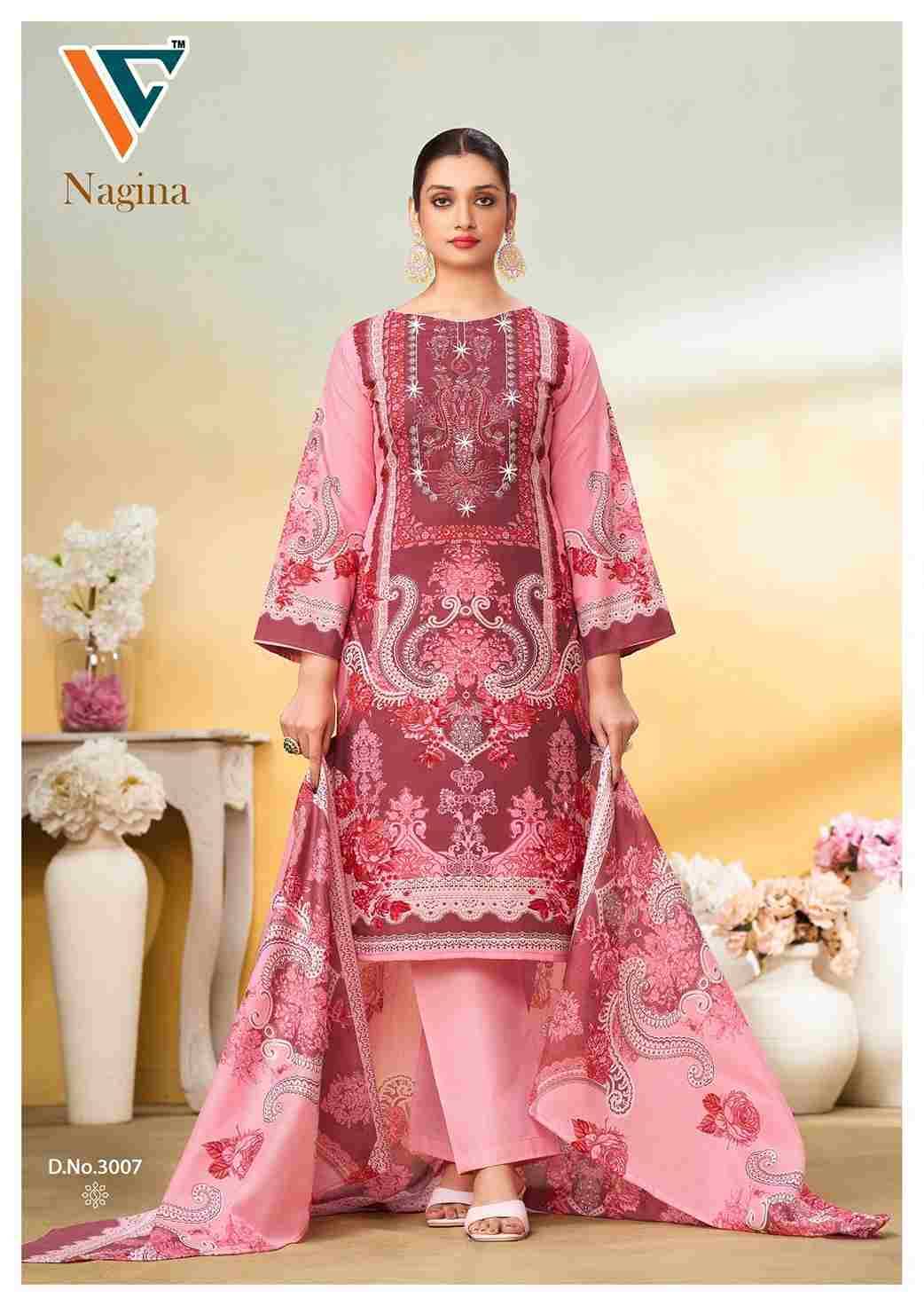 Nagina Vol-3 By Vandana Creation 3001 To 3008 Series Beautiful Festive Suits Stylish Fancy Colorful Casual Wear & Ethnic Wear Cotton Print Dresses At Wholesale Price
