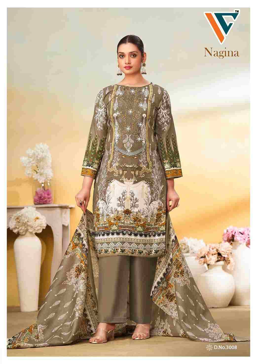 Nagina Vol-3 By Vandana Creation 3001 To 3008 Series Beautiful Festive Suits Stylish Fancy Colorful Casual Wear & Ethnic Wear Cotton Print Dresses At Wholesale Price