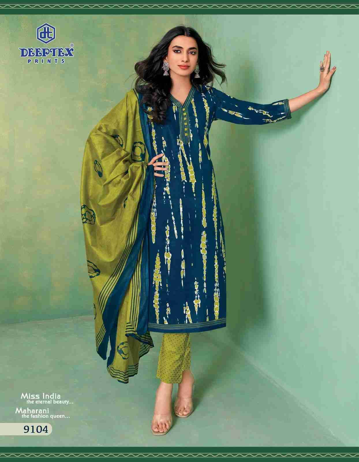 Miss India Vol-91 By Deeptex Prints 9101 To 9116 Series Beautiful Festive Suits Stylish Fancy Colorful Casual Wear & Ethnic Wear Cotton Print Dresses At Wholesale Price