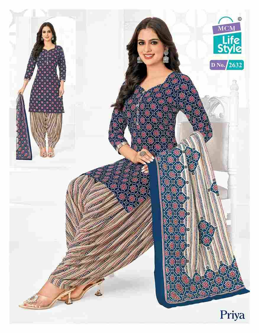 Priya Vol-26 By MCM Lifestyle 2628 To 2651 Series Beautiful Festive Suits Stylish Fancy Colorful Casual Wear & Ethnic Wear Pure Cambric Cotton Print Dresses At Wholesale Price