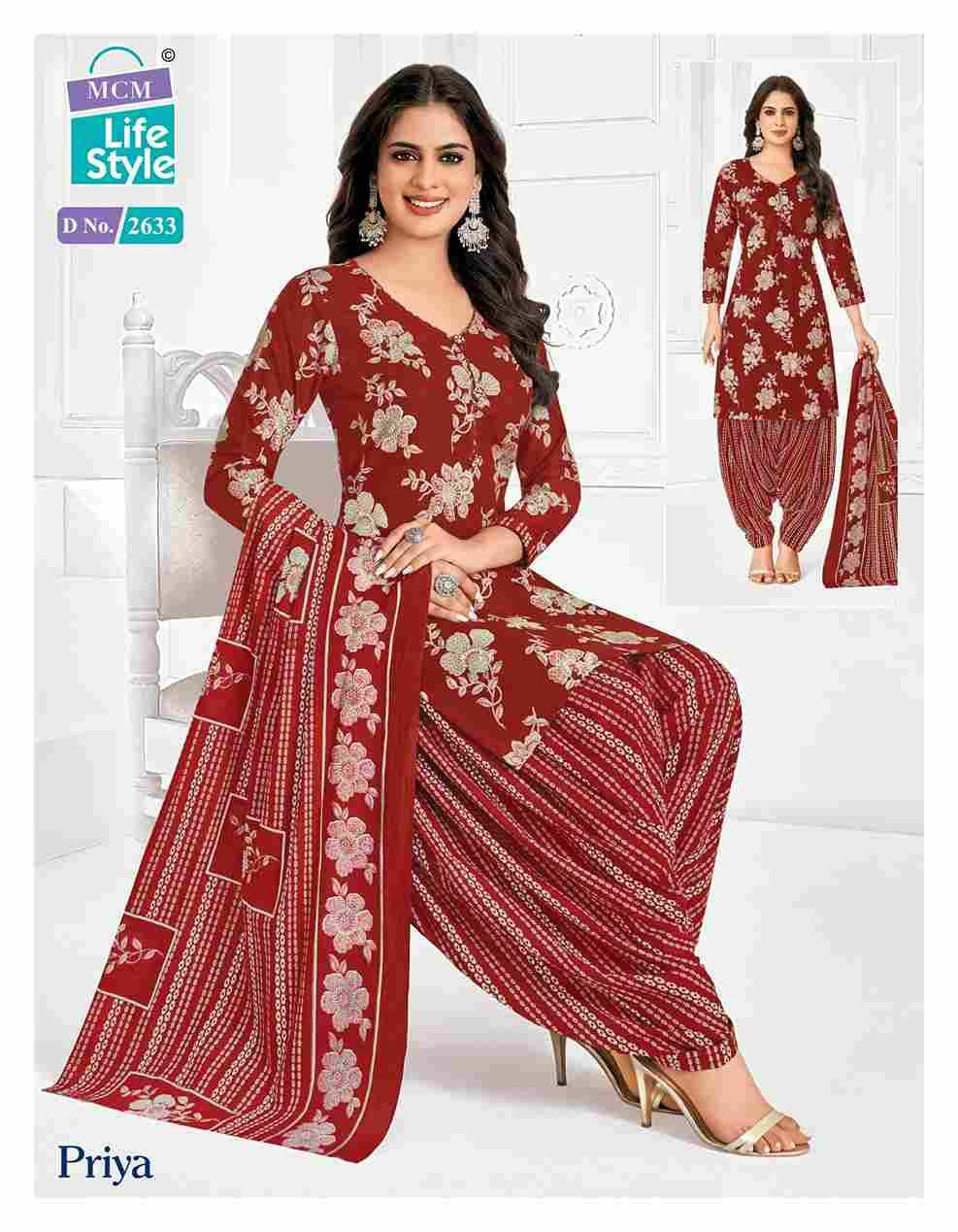 Priya Vol-26 By MCM Lifestyle 2628 To 2651 Series Beautiful Festive Suits Stylish Fancy Colorful Casual Wear & Ethnic Wear Pure Cambric Cotton Print Dresses At Wholesale Price