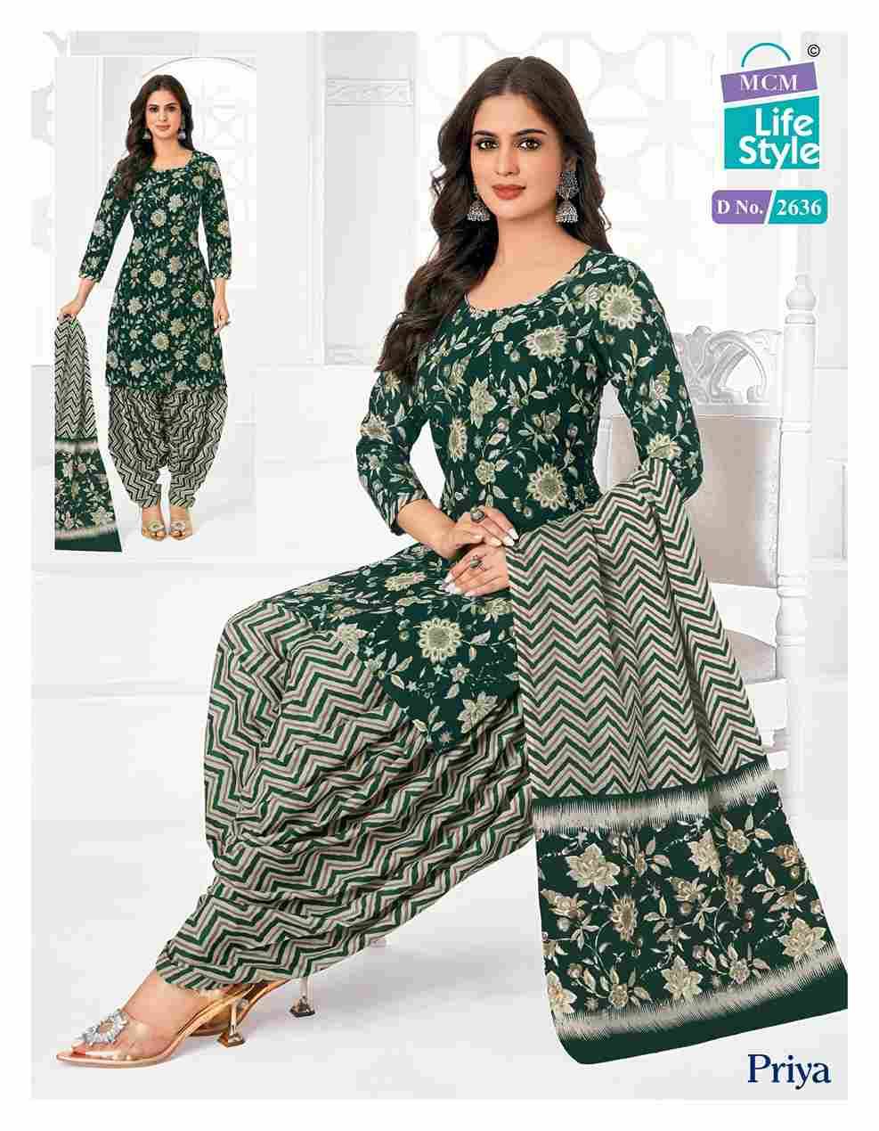 Priya Vol-26 By MCM Lifestyle 2628 To 2651 Series Beautiful Festive Suits Stylish Fancy Colorful Casual Wear & Ethnic Wear Pure Cambric Cotton Print Dresses At Wholesale Price