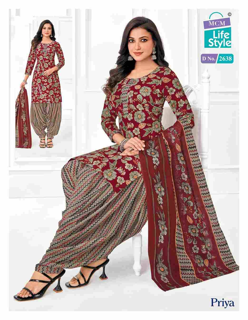 Priya Vol-26 By MCM Lifestyle 2628 To 2651 Series Beautiful Festive Suits Stylish Fancy Colorful Casual Wear & Ethnic Wear Pure Cambric Cotton Print Dresses At Wholesale Price