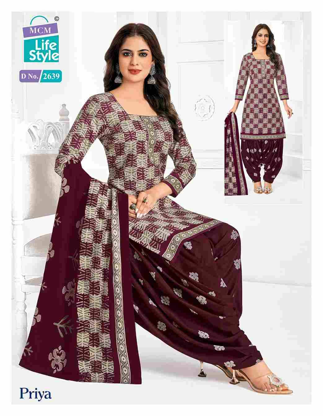Priya Vol-26 By MCM Lifestyle 2628 To 2651 Series Beautiful Festive Suits Stylish Fancy Colorful Casual Wear & Ethnic Wear Pure Cambric Cotton Print Dresses At Wholesale Price