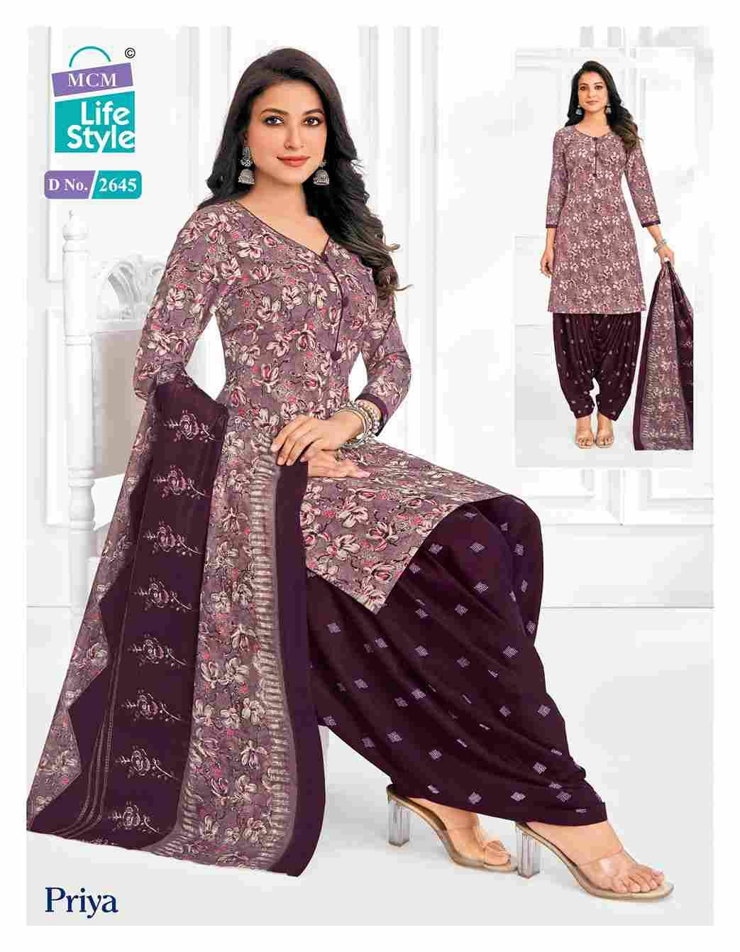 Priya Vol-26 By MCM Lifestyle 2628 To 2651 Series Beautiful Festive Suits Stylish Fancy Colorful Casual Wear & Ethnic Wear Pure Cambric Cotton Print Dresses At Wholesale Price