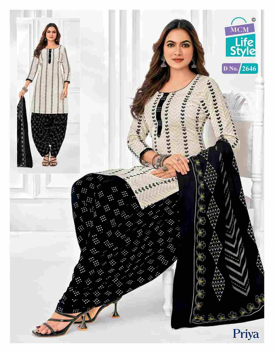 Priya Vol-26 By MCM Lifestyle 2628 To 2651 Series Beautiful Festive Suits Stylish Fancy Colorful Casual Wear & Ethnic Wear Pure Cambric Cotton Print Dresses At Wholesale Price