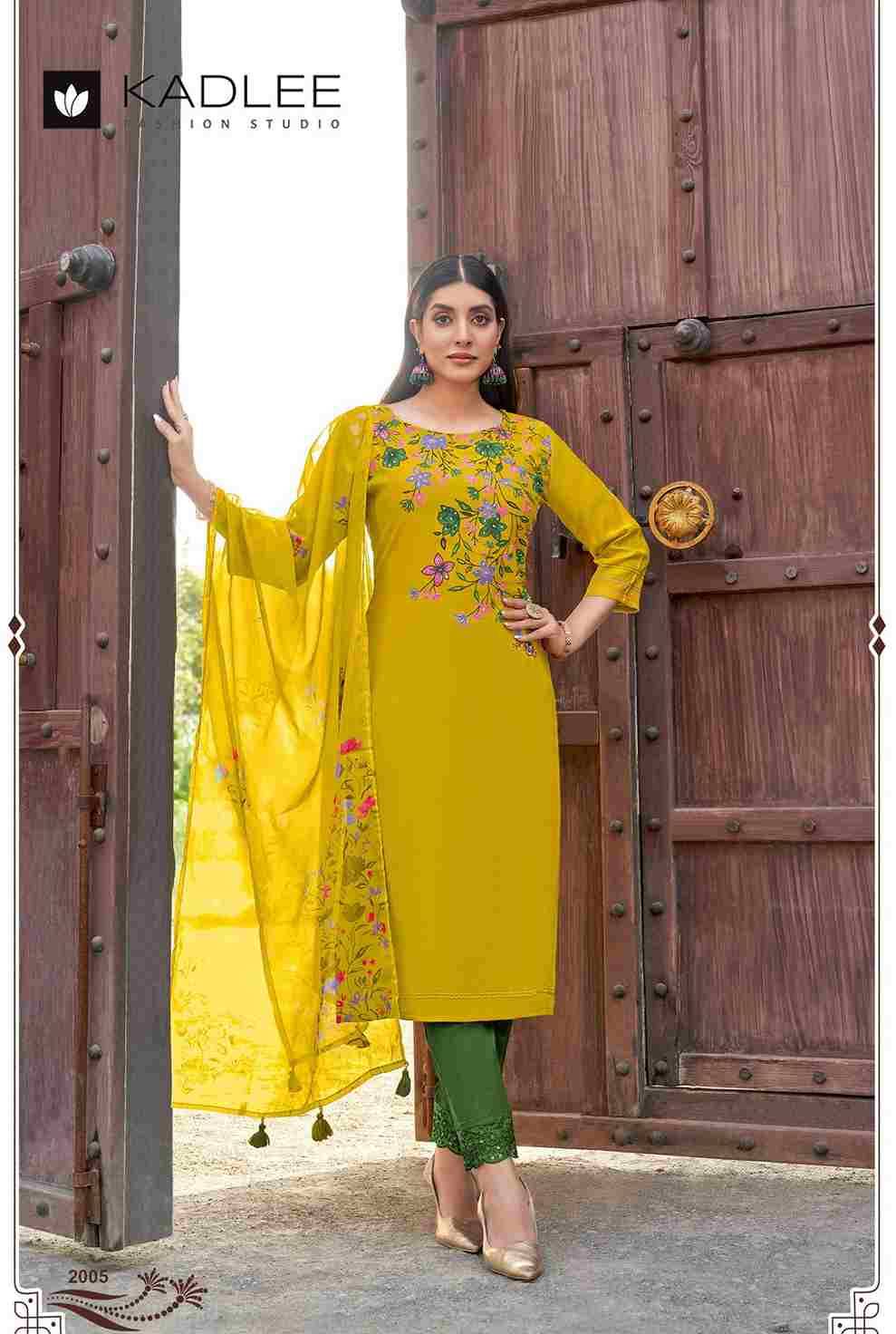 Shivani By Kadlee 2001 To 2005 Series Beautiful Festive Suits Colorful Stylish Fancy Casual Wear & Ethnic Wear Viscose Print Dresses At Wholesale Price