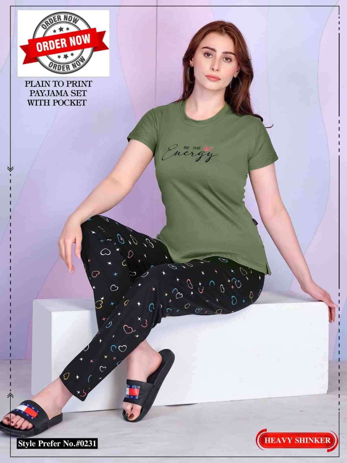 231 By Kaamiri 01 To 06 Series Beautiful Stylish Fancy Colorful Casual Wear & Ethnic Wear Hosiery Cotton Night Suits At Wholesale Price
