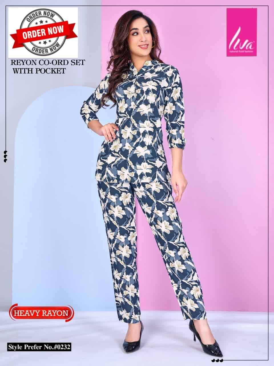 232 By Liva 01 To 06 Series Beautiful Stylish Fancy Colorful Casual Wear & Ethnic Wear Rayon Night Suits At Wholesale Price