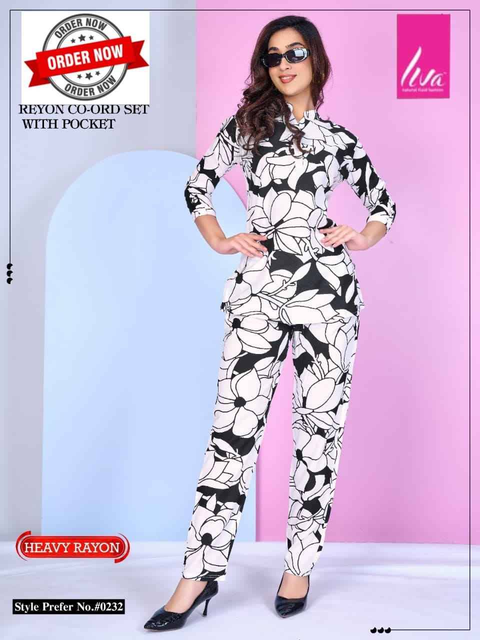 232 By Liva 01 To 06 Series Beautiful Stylish Fancy Colorful Casual Wear & Ethnic Wear Rayon Night Suits At Wholesale Price